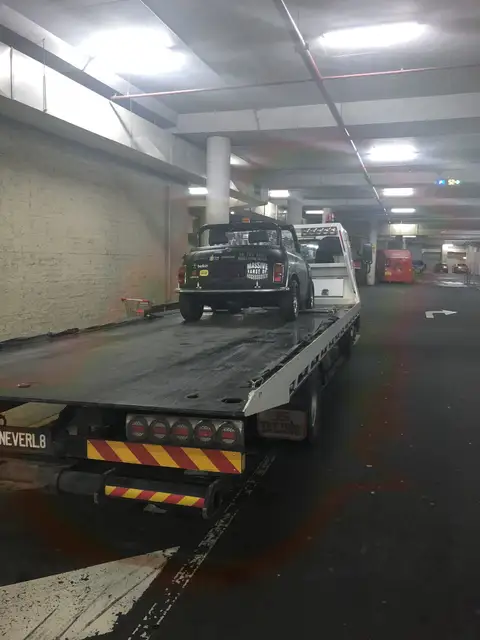 Auto Mover Classic Car Loading onto Transport Carrier
