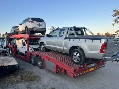 Auto Mover Dual Load Car Carrier with Sedan and Pickup