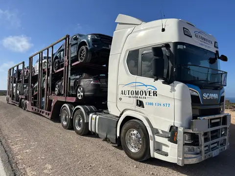 Auto Mover Scania Truck Loaded with Multiple Vehicles